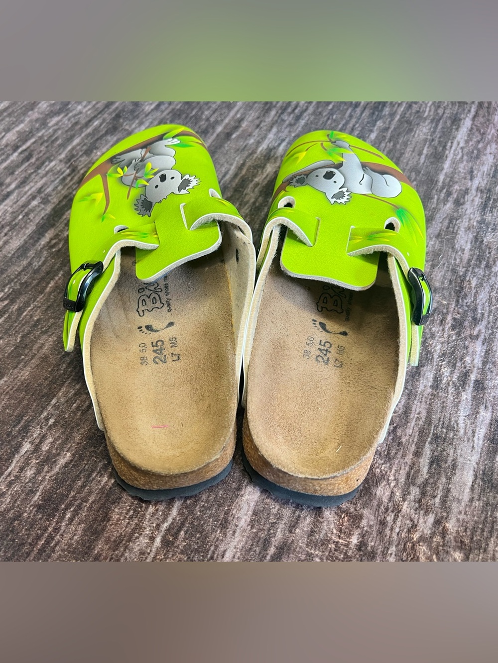 Birki’s by Birkenstock’s Lime Green Koala Clogs - Picture 2 of 7